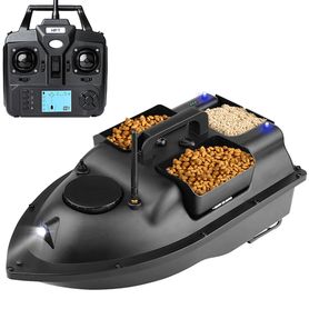 Bateau amorceur V18B PRO avec GPS 12 000mAh Noir