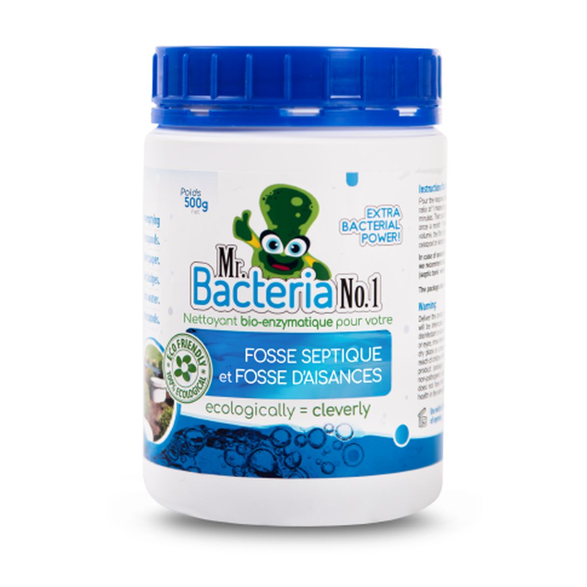 Nettoyant bio-enzymatique pour votre FOSSE SEPTIQUE et FOSSE D’AISANCES 500g (Activateur fosse septique)