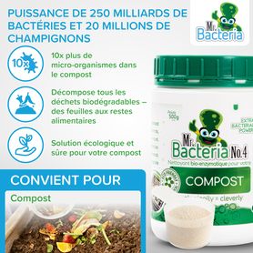Nettoyant bio-enzymatique pour votre COMPOST 500g (Activateurs de compost)