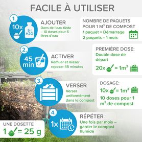 Nettoyant bio-enzymatique pour votre COMPOST 500g (Activateurs de compost)