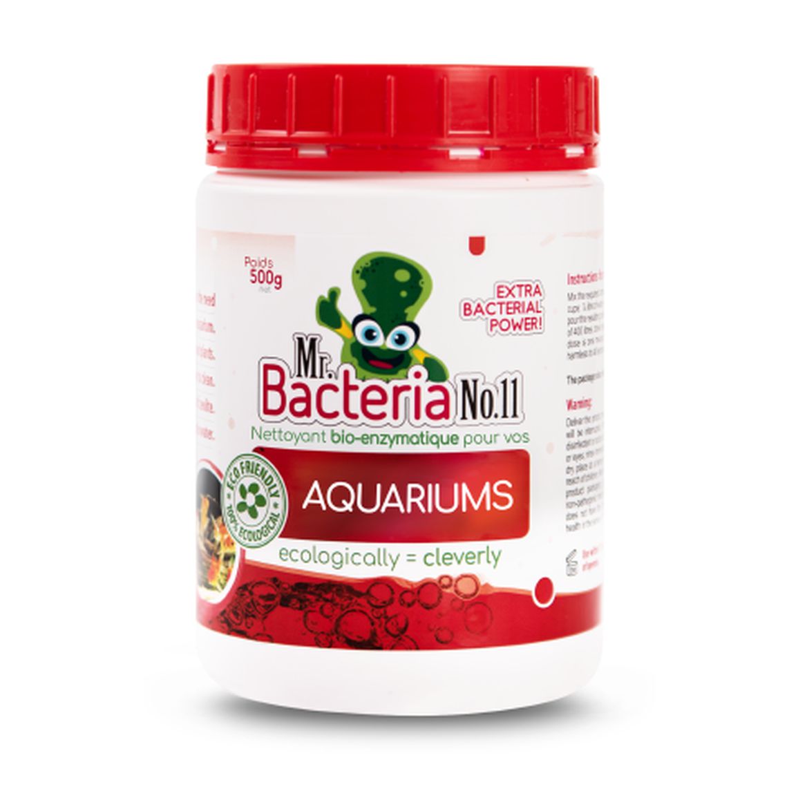 Nettoyant bio-enzymatique pour vos AQUARIUMS 500g (Bactérie démarrage aquarium)