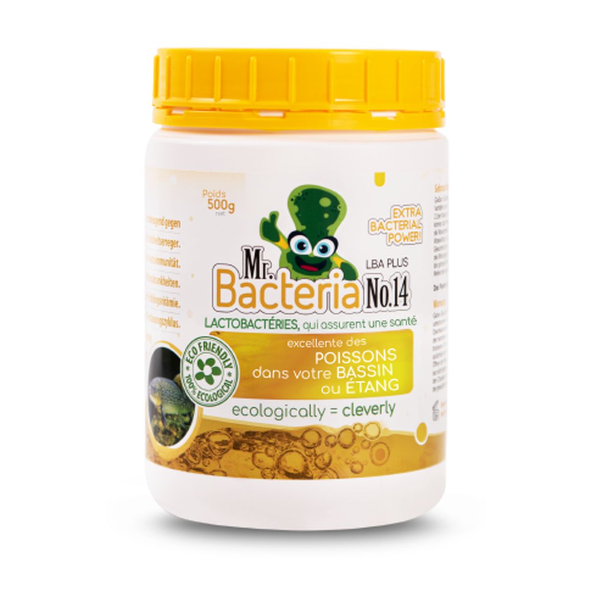 Lactobactéries, qui assurent une santé excellente des POISSONS dans votre BASSIN ou ÉTANG 500g (Bactérie pour bassin)