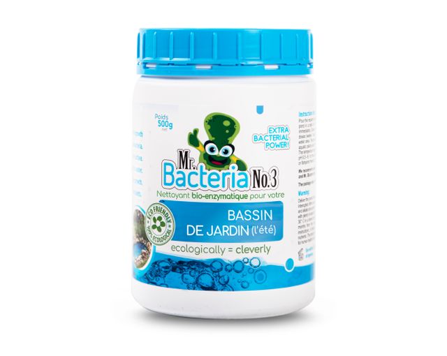 Nettoyant bio-enzymatique pour votre BASSIN DE JARDIN (l’été) 500g (Bactérie pour bassin)